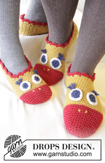 Free patterns - Slippers / DROPS Extra 0-1024