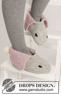 Free patterns - Velikonoční ponožky a papučky / DROPS Extra 0-1100