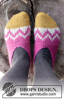Free patterns - Slippers / DROPS Extra 0-1247