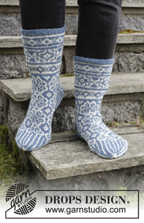 Free patterns - Nordische Socken / DROPS Extra 0-1414