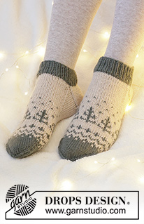 Free patterns - Karácsonyi zoknik és lábbelik / DROPS Extra 0-1558
