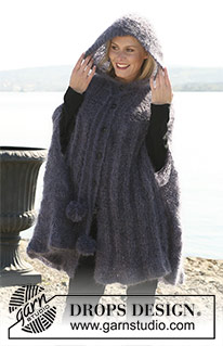 Free patterns - Ponchos con capucha / DROPS Extra 0-450