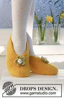 Free patterns - Velikonoční ponožky a papučky / DROPS Extra 0-546