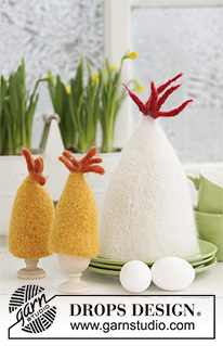 Free patterns - Egg & Bottle Warmers / DROPS Extra 0-550