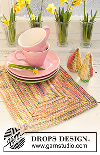 Free patterns - Coasters & Placemats / DROPS Extra 0-627