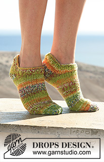Free patterns - Calcetines Tobilleros para Mujer / DROPS 106-19