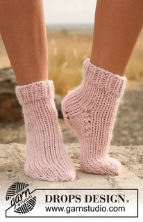 Free patterns - Calcetines Tobilleros para Mujer / DROPS 129-33