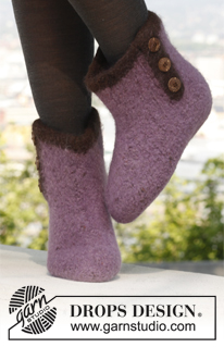 Free patterns - Slippers / DROPS 142-37