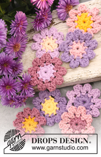 Free patterns - Fleurs décoratives / DROPS 147-46