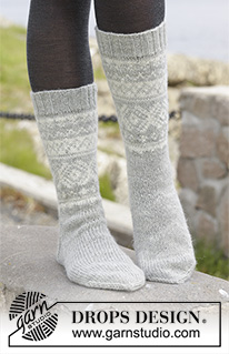 Free patterns - Nordiske sokker / DROPS 157-10