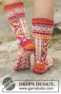 Free patterns - Nordiske sokker / DROPS 170-11