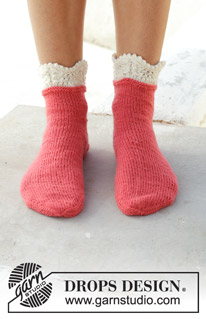 Free patterns - Calcetines Tobilleros para Mujer / DROPS 189-27