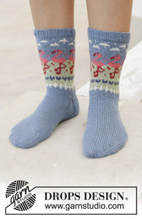 Free patterns - Dětské ponožky a papučky / DROPS 198-11
