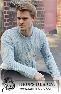 Free patterns - Męskie swetry przez głowę / DROPS 208-8