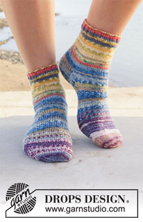 Free patterns - Dětské ponožky / DROPS 209-19