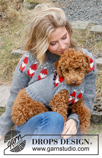 Free patterns - Vánoční pulovry a propínací svetry / DROPS 228-54