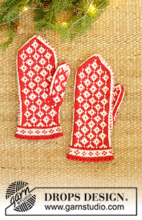 Free patterns - Christmas Mittens / DROPS 242-65