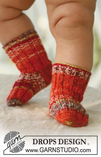 Free patterns - Dětské ponožky a papučky / DROPS Baby 16-27