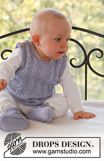 Free patterns - Skarpetki i kapcie dla niemowląt i małych dzieci / DROPS Baby 17-9