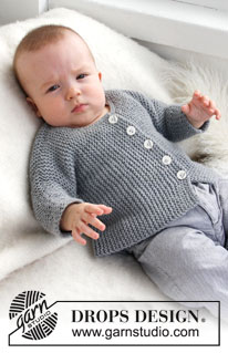 Free patterns - Kabátky a propínací svetříky pro miminka / DROPS Baby 21-39