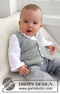 Free patterns - Top & Gilet baby / DROPS Baby 21-8