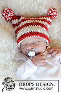 Free patterns - Dziecięce świąteczne czapki / DROPS Baby 33-5