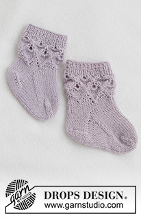 Free patterns - Ponožky a botičky pro miminka / DROPS Baby 43-12