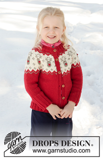 Free patterns - Vánoční pulovry a propínací svetry / DROPS Children 32-9