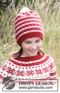 Free patterns - Santa Hats / DROPS Children 34-33