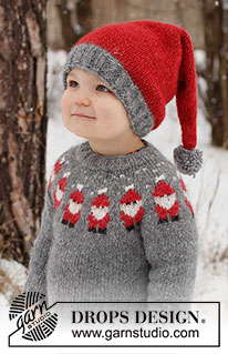 Free patterns - Cappelli di Natale / DROPS Children 41-1