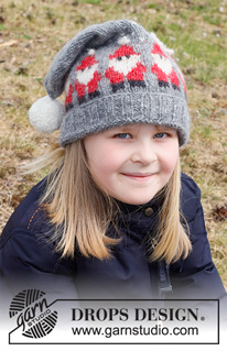 Free patterns - Dziecięce świąteczne czapki / DROPS Children 41-18