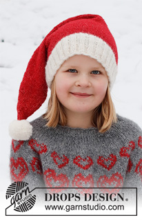 Free patterns - Cappelli di Natale / DROPS Children 41-19