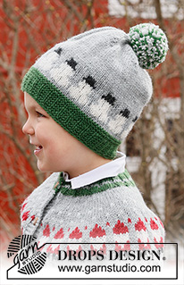 Free patterns - Cappelli di Natale / DROPS Children 44-18