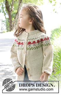 Free patterns - Vánoční pulovry a propínací svetry / DROPS Children 47-15