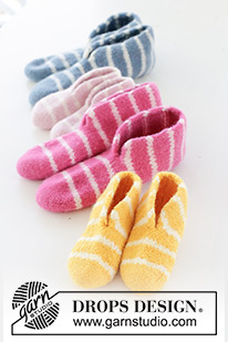 Free patterns - Dětské ponožky a papučky / DROPS Children 48-18